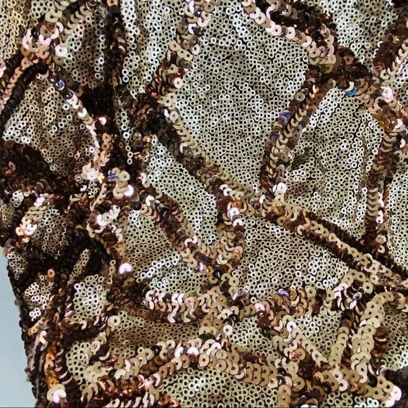 Wow Couture Sequin Cocktail Mini Dress Size Large - Picture 5 of 7